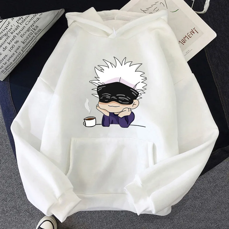 อะนิเมะ Jujutsu Kaisen ภาพตัวละครแฟชั่นผู้หญิงเสื้อผ้า Street วัฒนธรรม Leisure Life แนวโน้มพิมพ์ Hoodie