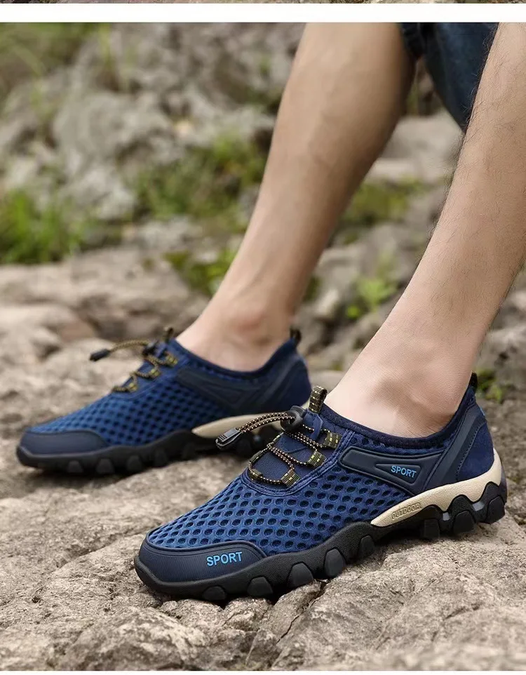 Outdoor Climbing Shoes Hot Sale Of The Season Summer New Lightweight Breathable Men's Sports Shoes Mesh Men's Water Shoes Sub...