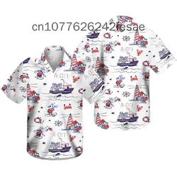 Cruise Disney Hawaiian Shirt Men's DCL Inspired Men's Button Down Short-Sleeved Shirt Trendy Disney Mickey Hawaiian Shirt