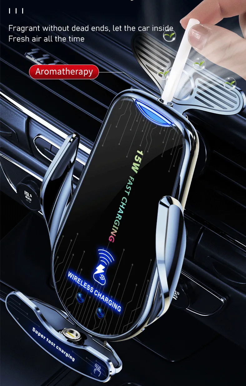 Cargador inalámbrico para coche, soporte de teléfono para iPhone 14, 13, 12, 11, XR, Samsung S22, S21, Xiaomi, 25W, USB magnético, estación de carga rápida