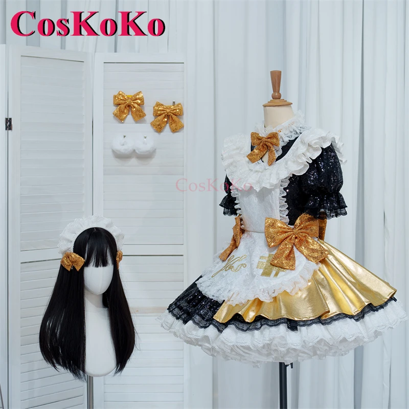 

CosKoKo Koizumi Hanayo Cosplay Costumes Anime LoveLive Vocal Concert Sweet Performance Dress Halloween Party Role Play Clothing