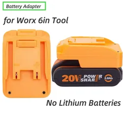 Batteries Converter Adapter For Worx 20v 4pin  Lithium Ion To  Worx 6PIN Tool (without battery and tools)