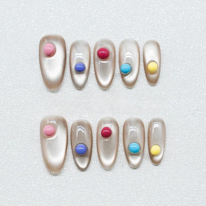 

Purely Hand-worn Nail New Dopamine Advanced Cat Eye Whitening Nail Art Tablets