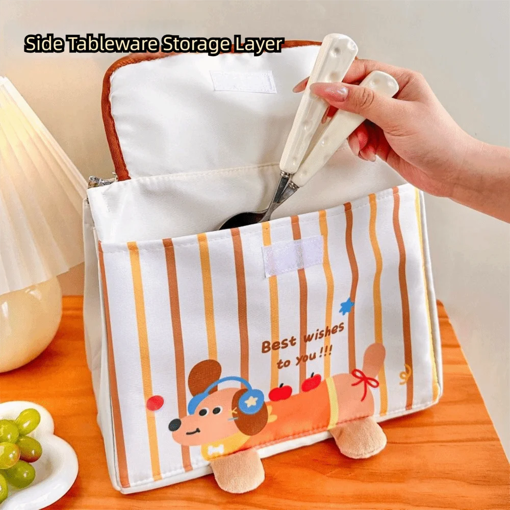 

Практичная милая сумка-ланчбокс в форме домика, портативная маленькая сумка для обеда с ручкой, большая вместительная термосумка для детей