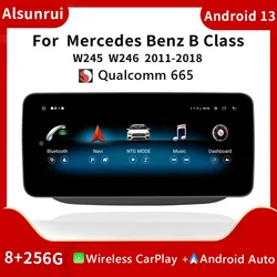 8 Core Android 14 Snapdragon 665 For Mercedes-benz W246 2011-2018 Radio BT 4G WIFI Navigation Multimedia Screen Wireless Carplay