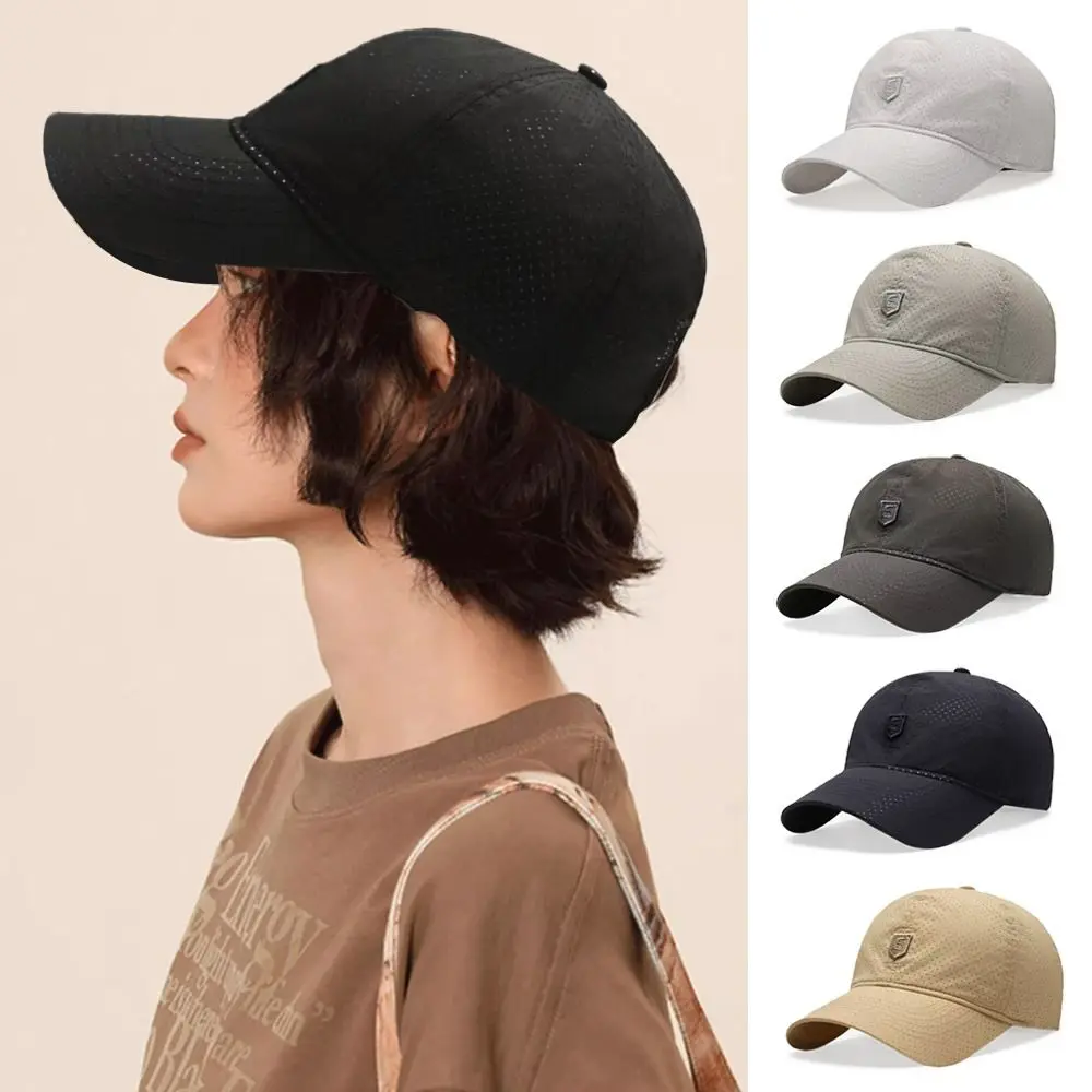

Casual Quick Dry Summer Baseball Cap Breathable Adjustable Sun Hats UV Protection Sports Cap Men Women