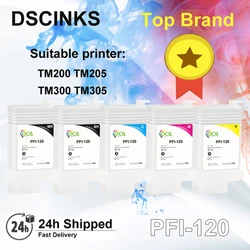 For Canon PFI-120 PFI120 Refillable Ink Cartridge for Canon TM200 TM205 TM300 TM305 200 205 300 305 printer with chips