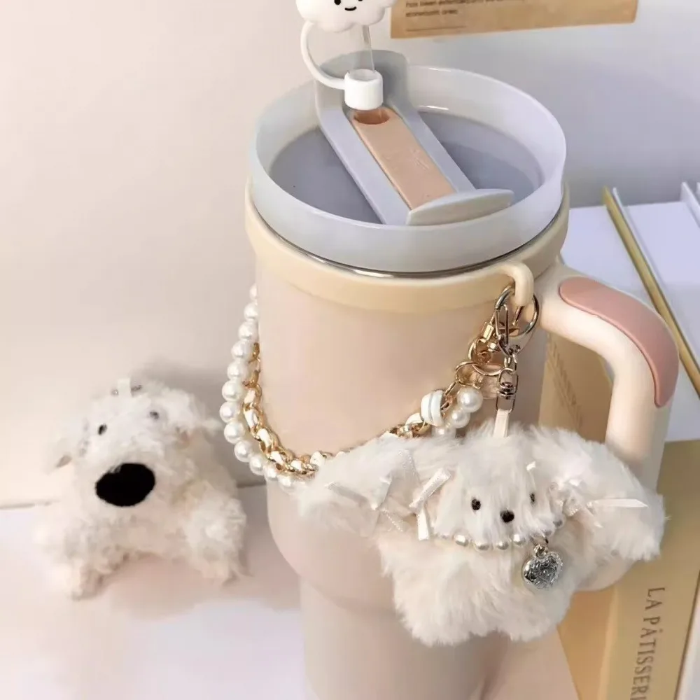 Kawaii Water Bottle Carrier Keychain Doll Accessories For Stanley Thermos 40 oz Tumbler Handle Strap Cup Sling Holder With Strap