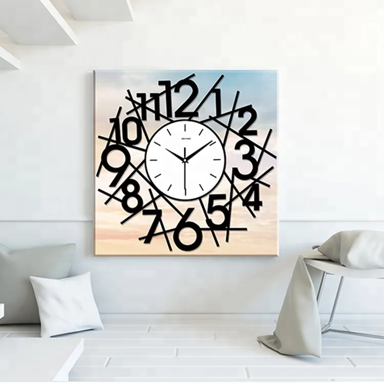 

Modern Room Decor Custom Home Decorative Large Wall Clocks Handmade Diy 3D Crystal Diamond Painting Wall Clock