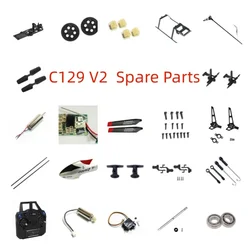 C129 V2 RC Helicopter Spare Parts Landing gear motor remote control blade shell screw set servo bearing gear etc