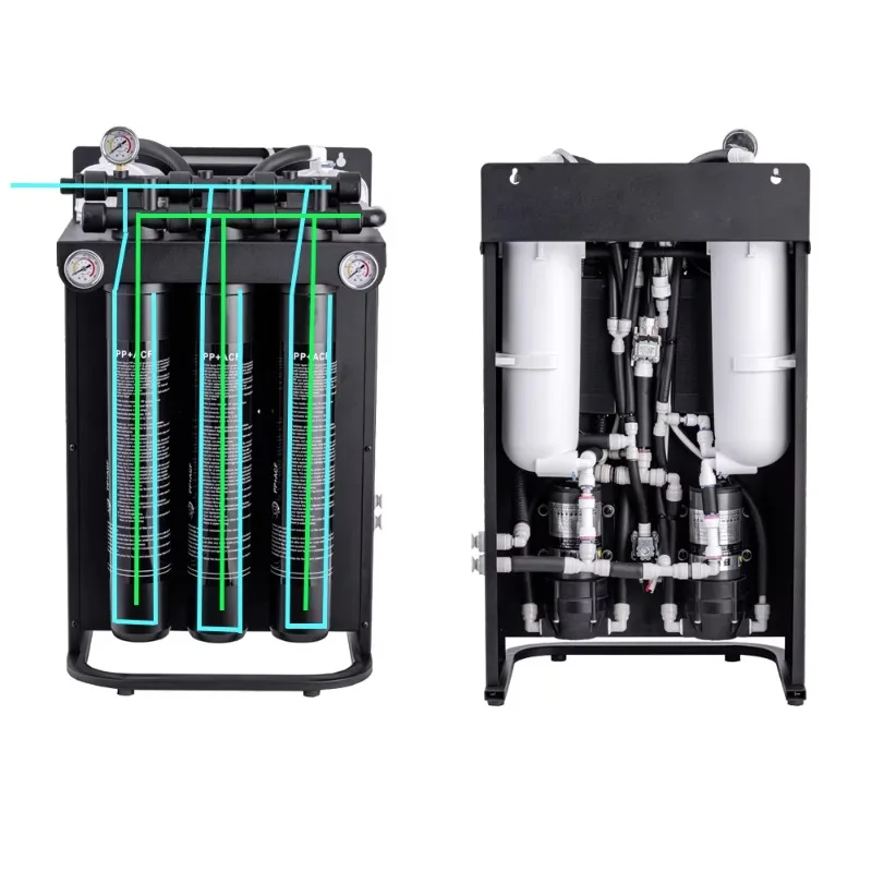 

2000GPD 5LPM 0.25TPH RO System Reverse Osmosis Purifier Water Filter for Ice Machine Coffee Shop Canteen Commercial Drinking