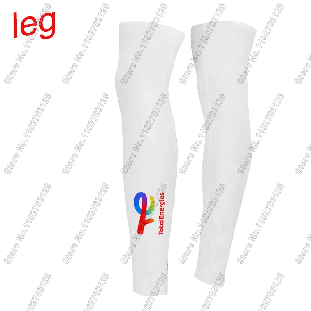 Total Energies Team 2025 Leg Warmers UV Protection Slovakia Cycling Arm Warmer Road Bike Leg Sleeve MTB