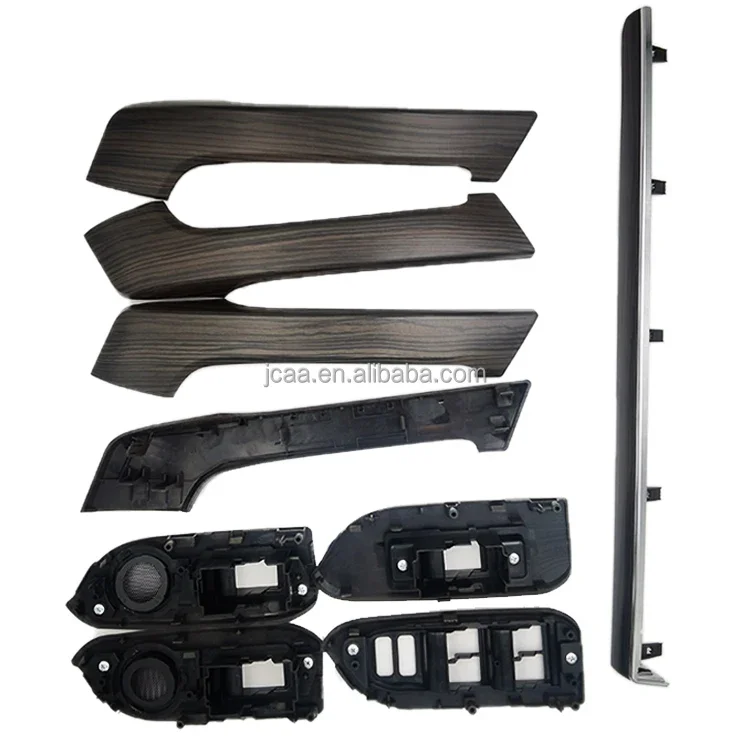 Car Mahogany Hand Drive Clip-on Car Door Edges Protector Doors Handle Stickers For Toyota Prado 150 Interior Upgrade RHD High
