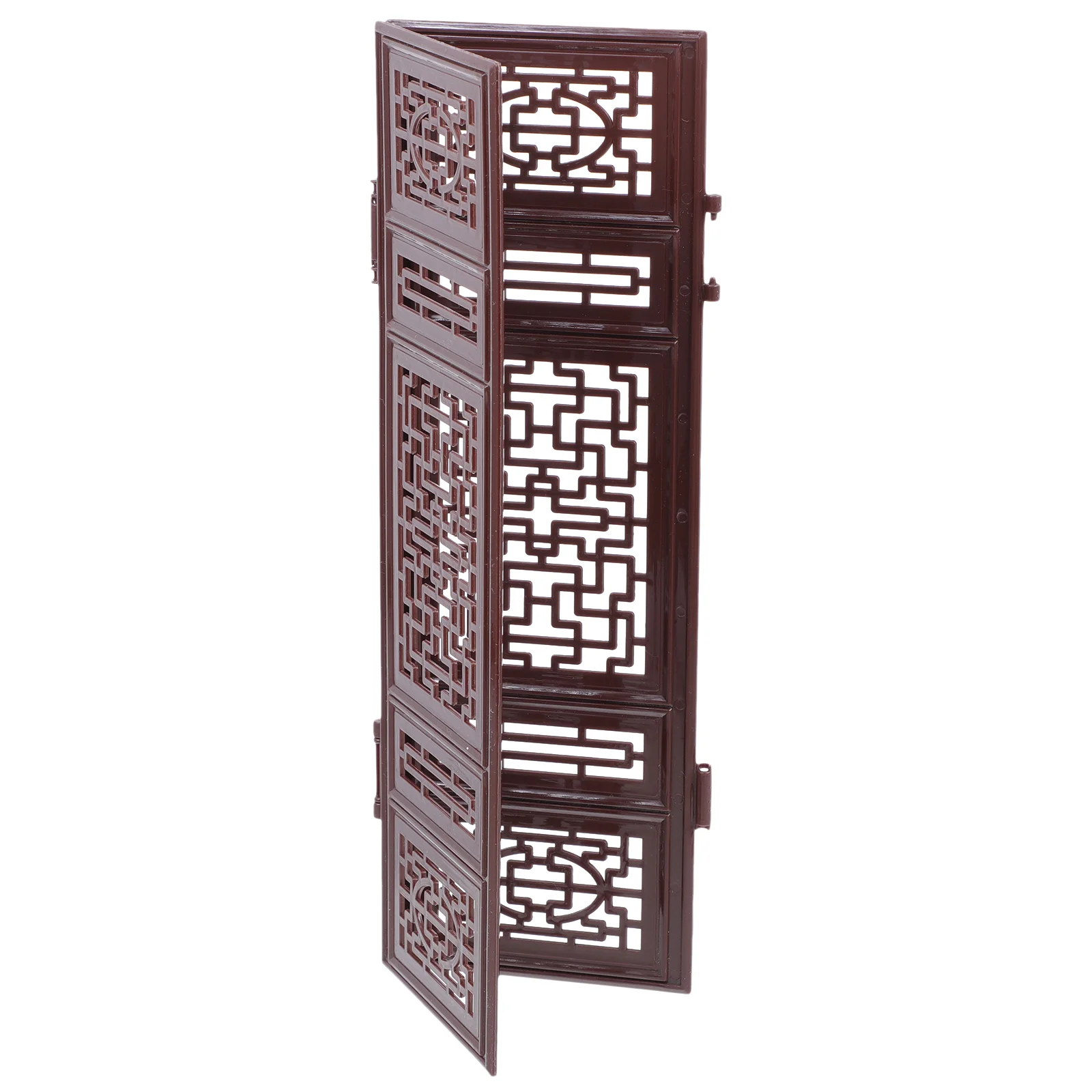 

Accessories Decorate Baby Toy Miniature Screen Door Simulation Props Folding Plastic Chinese Style