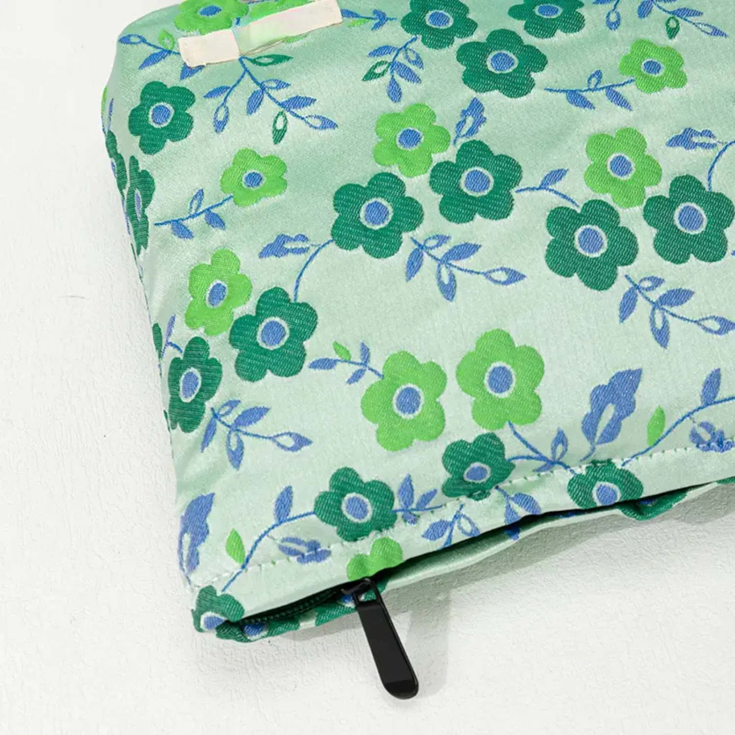 Borsa per il trucco Green Flower Ins Borsa per cosmetici Borsa da toilette - Organizzatore da viaggio elegante e funzionale per prodotti essenziali di bellezza