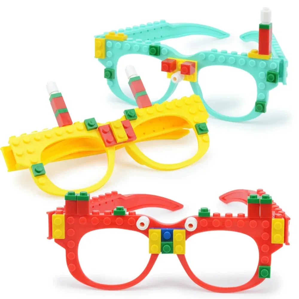 Building Blocks Glasses Baseplate Frame Ninja Friends City DIY Toys Glasses Bricks Christmas Gift Party Accessories Child