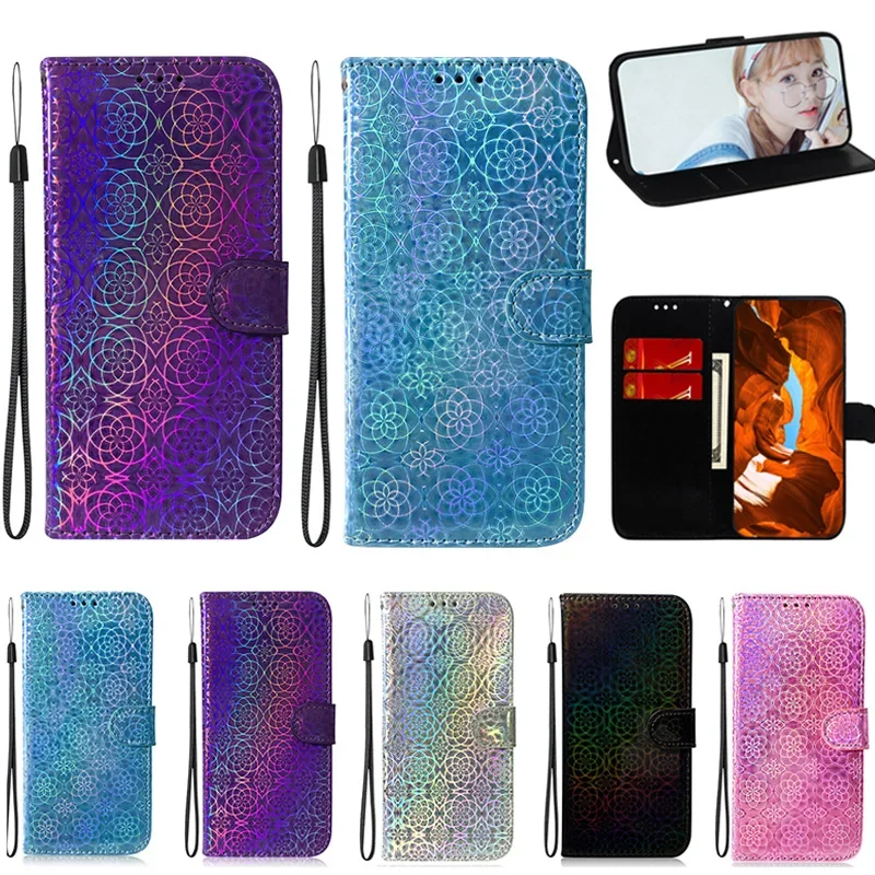 

Stand Flip Wallet Case For Samsung Galaxy S20 FE s20 Ultra s10 Lite S10 PLUS S10E S9 S8 S7 Edge S6Colorful Leather Protect Cover