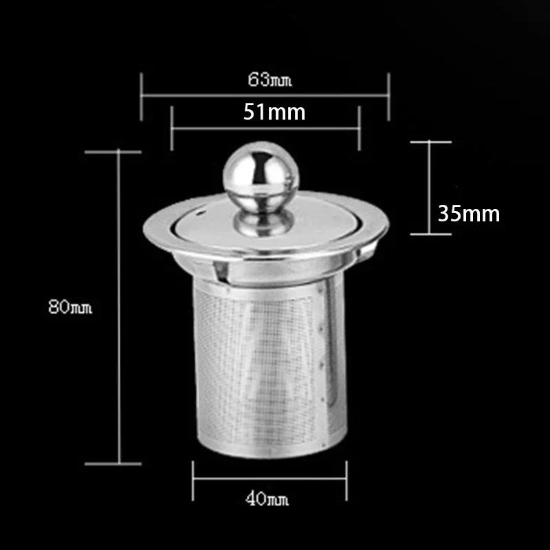 Infuser Filter Diffuser Tea Strainer Teapot Basket Reusable Stainless S/M/L Steel Silver Heat Resistant Loose Leaf