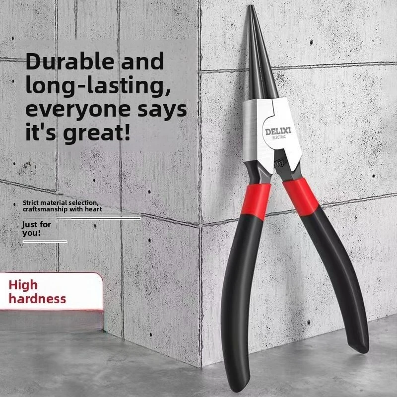5inch Internal And External Circlip Pliers with Non-Slip Handle for Ring Hose And Gasket Removal Mechanical Repair Tool