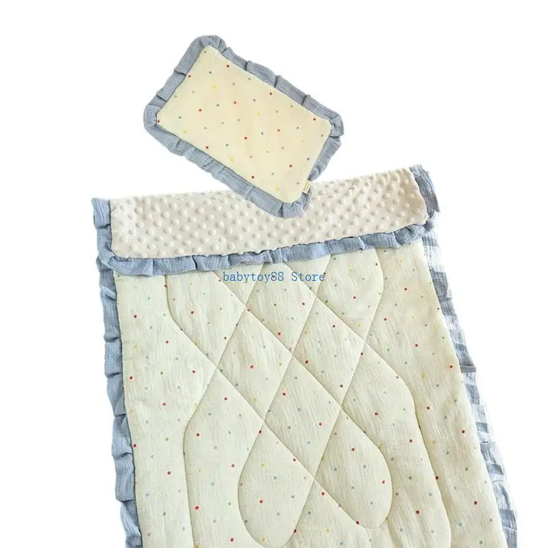 Y4UD Mattress Pad with Pillow Mattress Pad Bed Cover and Pillow for Toddler 0-3 Year