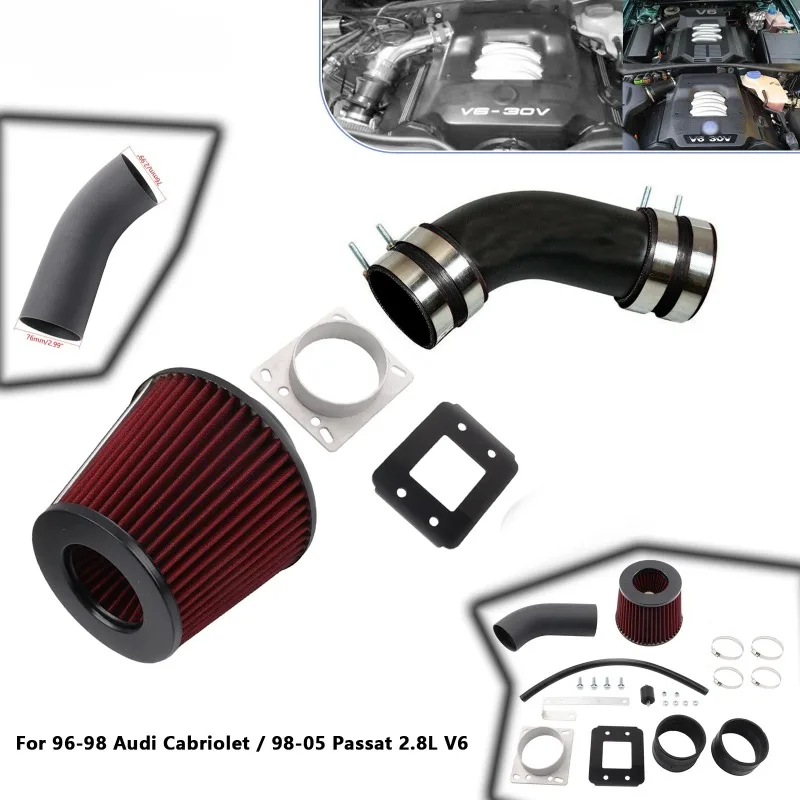 

RAM AIR INTAKE KIT for 1998-2005 Vw Passat GL/GLS/GLX 2.8L V6 30v engine Racing System +Filter 96-98 Audi Cabriolet