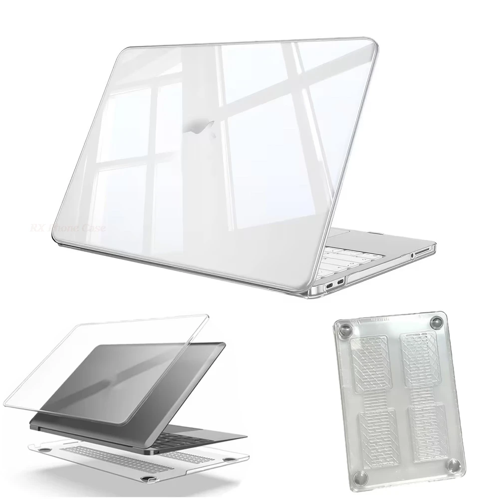 New Laptop Case For Air13.6 Air13.3 Pro13.3 Pro14 Air15.3 100% Match Transparent Scratch Resistant Easy to Snap on Case