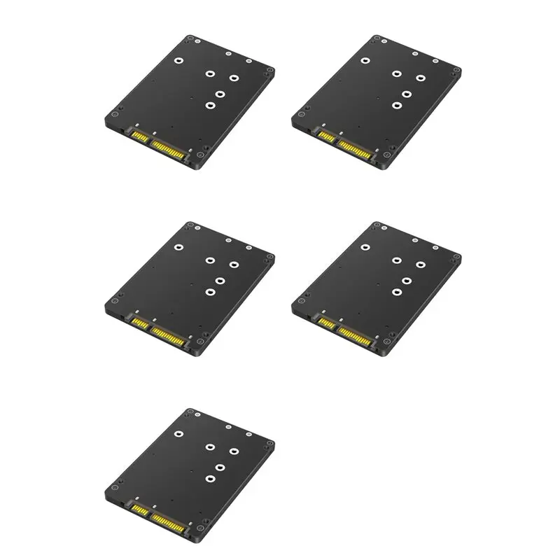Ingenious-5X 2 In 1 Combine M.2 NGFF Key B & MSATA SSD To 2.5 SATA3 Adapter With Plastic Enclosure SSD Case Box