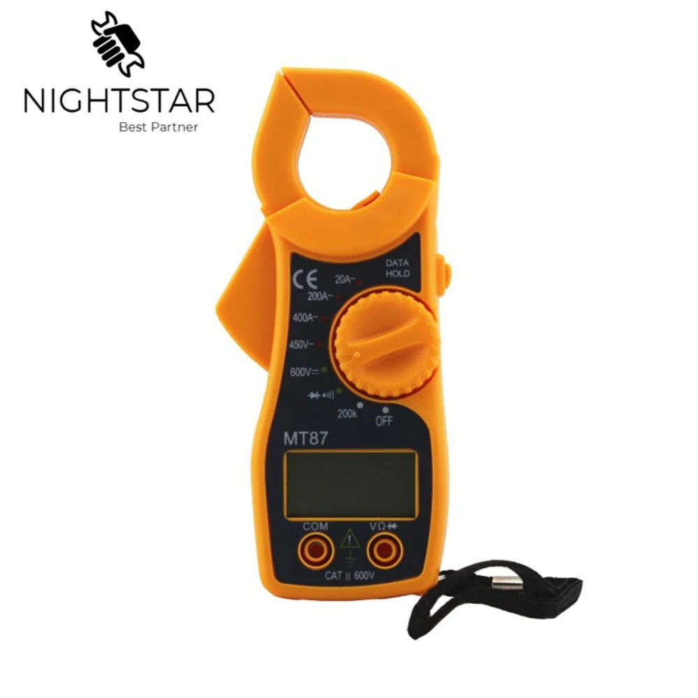 Digital Clamp Meter Multimeter DC AC Voltage Current Tongs Resistance Amp Ohm Tester Electronic Medidor Multimetre /Random Color