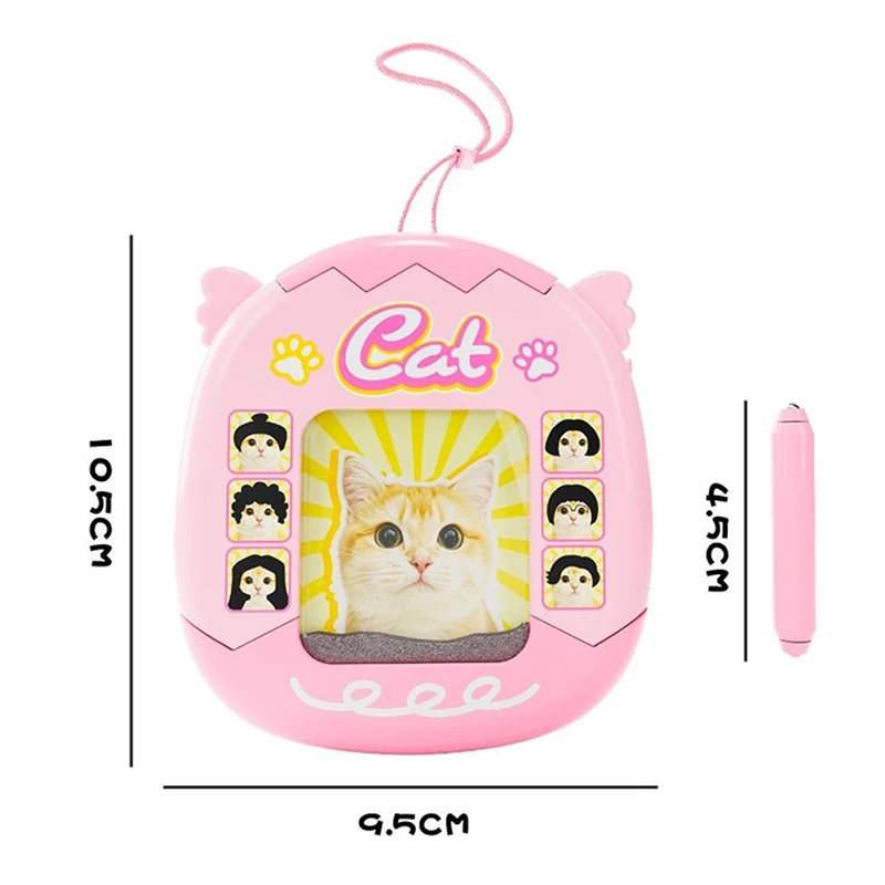 DIY Haar-Styling Zeichenbrett Lustiges Katzen- und Hunde-Magnetstahlperlen-Zeichenbrett Haustier-Styling Hängeanhänger Partygeschenk – Detail 6