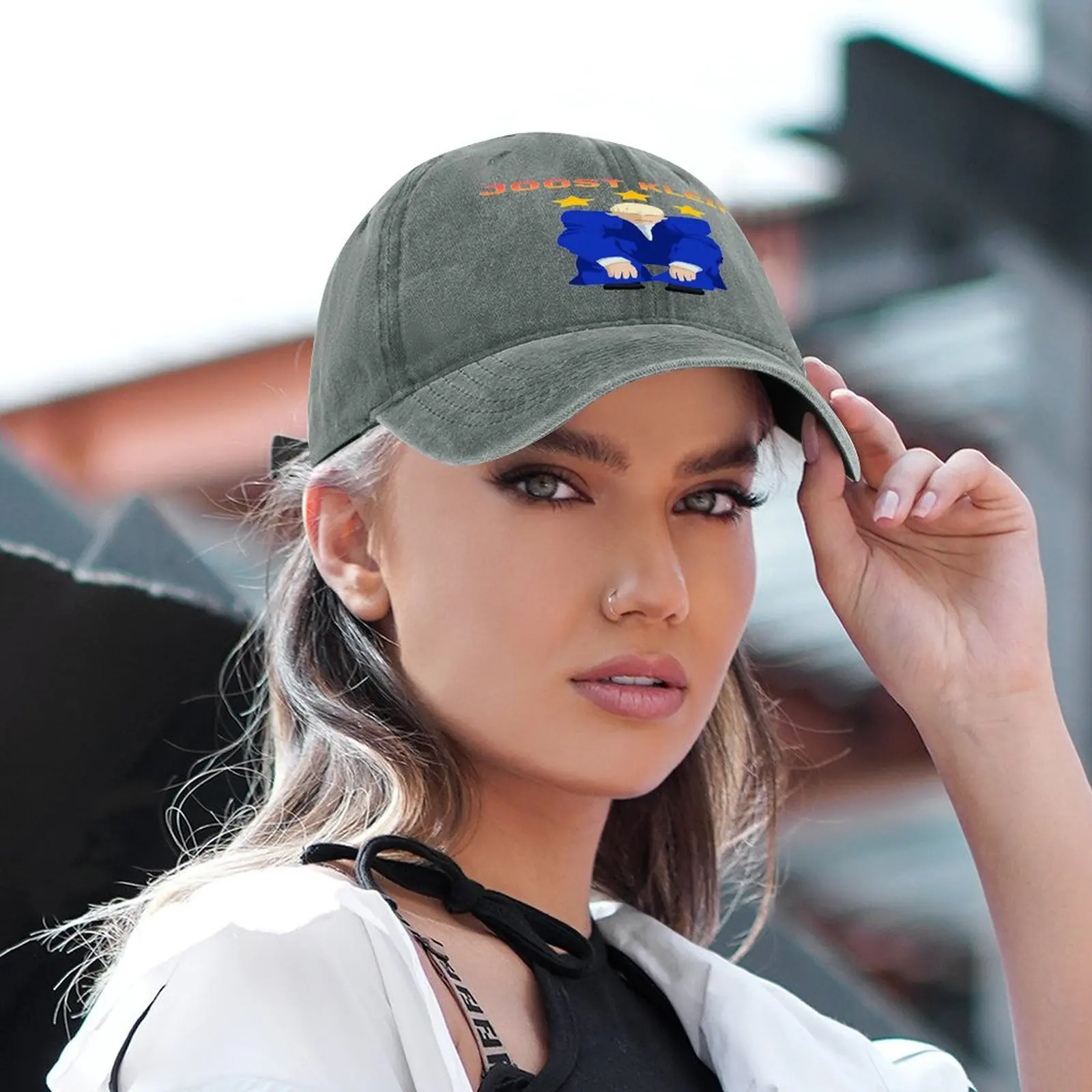 Joost-Gorro con estampado de Klein Europapa para hombre y mujer, gorro con protección solar ajustable, estilo informal, Unisex, para primavera y otoño, a la moda, novedad de 2024