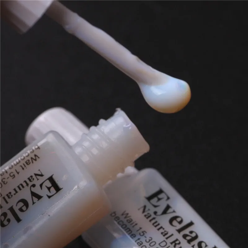 2ml Eyelash Glue Milky White Waterproof Lasting Fast Drying False Eyelash Glue No Irritation Lashes Adhesive Makeup
