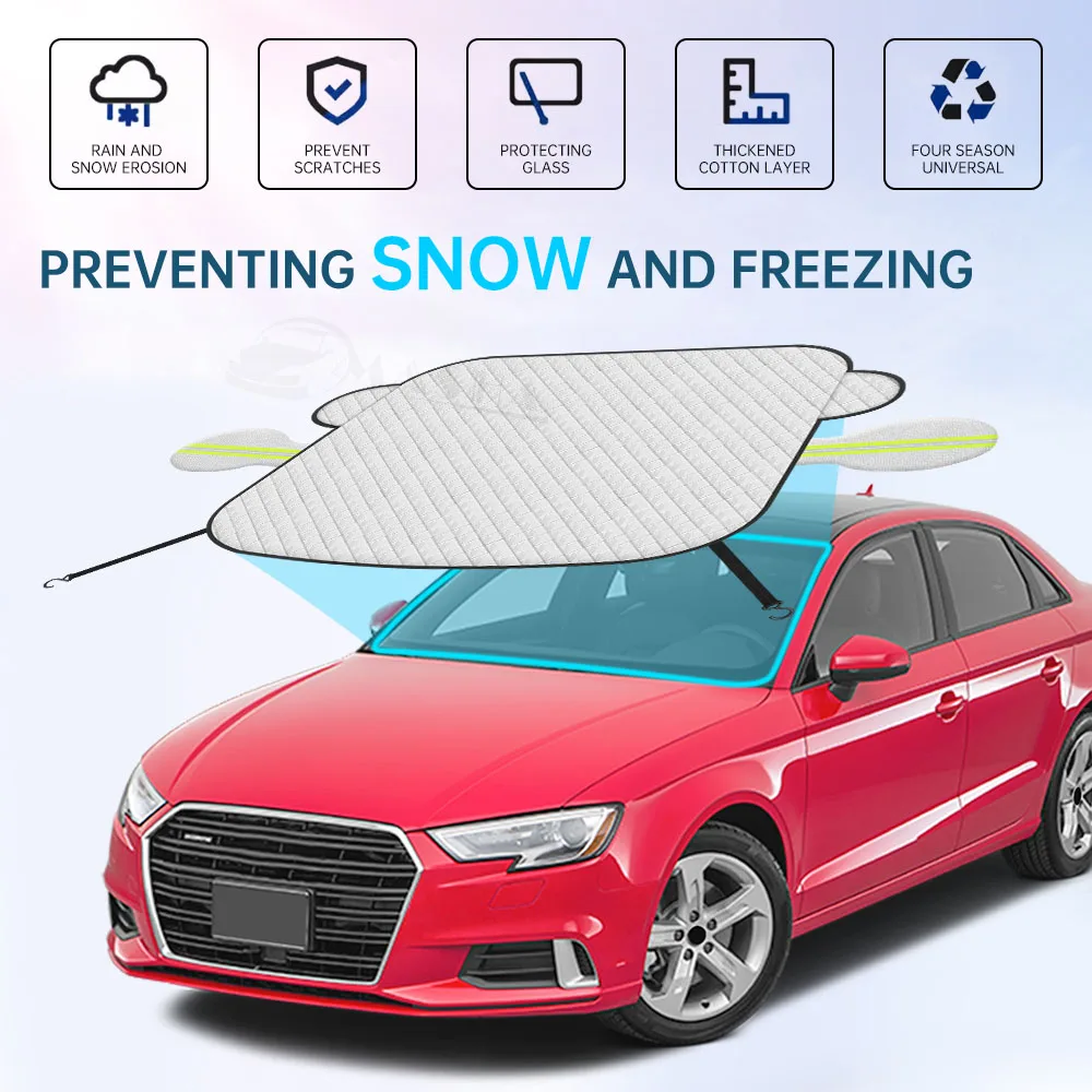 لأودي A3 8L 8P 8V 1997- 2025 ظلة غطاء زجاج سيارة الثلوج الشمس الظل السيارات المغناطيسي غطاء الزجاج الأمامي