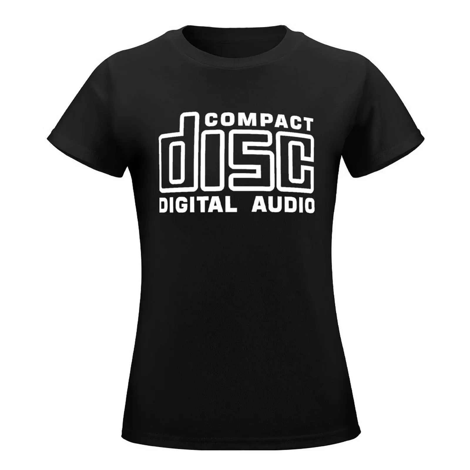 Compact Disc T-Shirt cute clothes graphics female lady clothes tshirts for Women