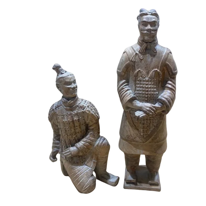 

2pc Collection of Terra Cotta Warriors Statue Museum of Ancient Qin Dynasty