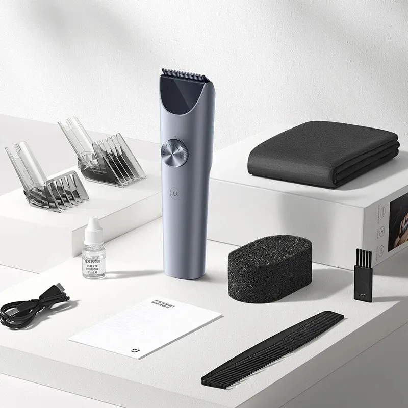 NEW MIJIA Hair Clipper 2 Cutting Machine Trimmer Professional Clippers Titanium Alloy Blade Rechargeable Barber Shaver Cutter CN image 6