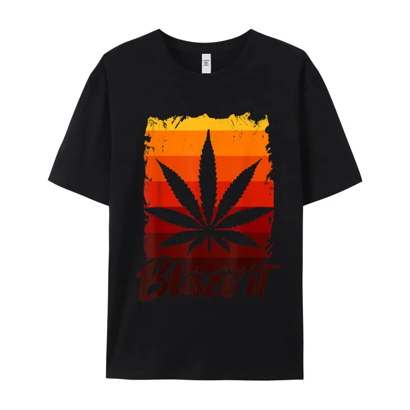 Funny Marijuana Shirt For Men Round Neck T-shirts Thanksgiving Day Casual Tees Short Sleeve Latest Combed cotton Tops Tees Adult