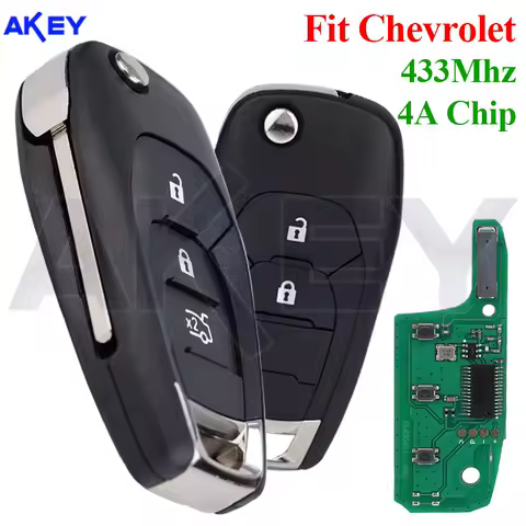 Smart Key For Chevrolet Cruz 2015 Trax Sonic Spark 2021 Onix RS Auto Remote Key Control 433.92FSK 4A Chip 2/3 Buttons Auto Fob