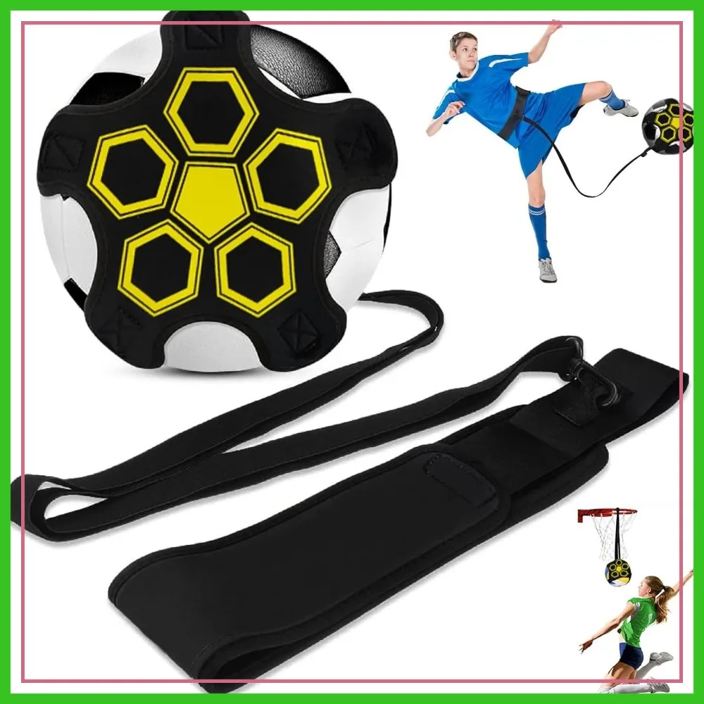 

Soccer Training Belt Adjustable Football Kick Trainer for Kids Teens Adults Size 3-5