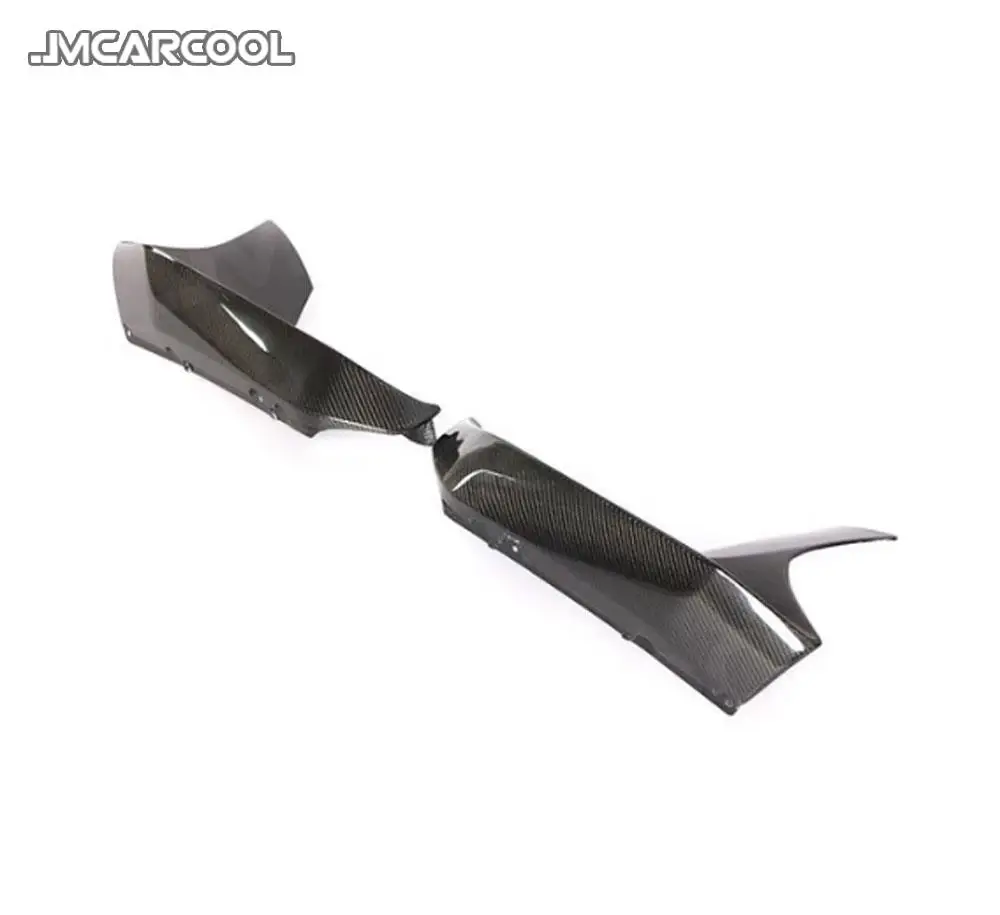 ل 5 سلسلة ألياف الكربون الجبهة الشفاه اللوحات الزاوية الوفير حامي الكسوة لسيارات BMW F90 M5 2018 2019 FRP MP نمط رئيس الذقن الخائن