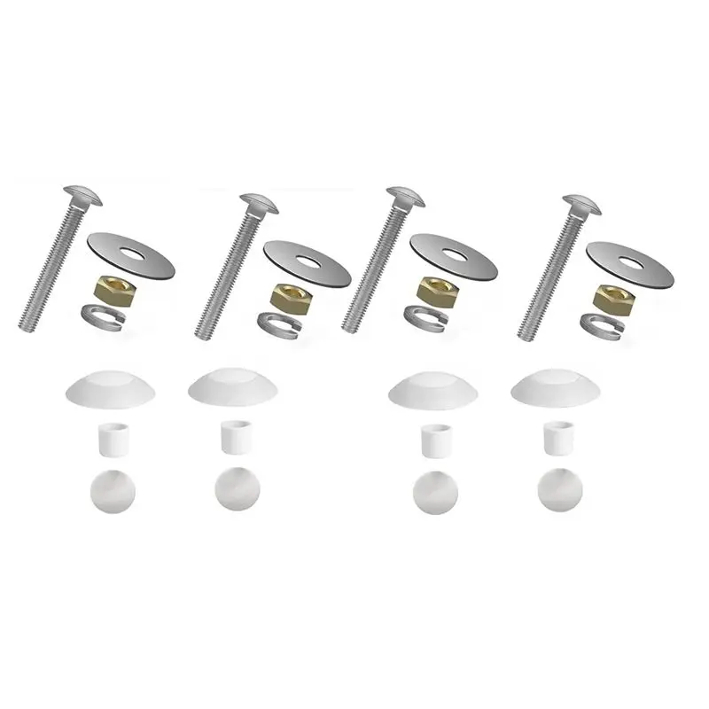 A84E-2X Diving Board Bolts, Diving Board Mounting Kit For Two Hole Residential Pool Diving Board, Diving Board Bolt Kit