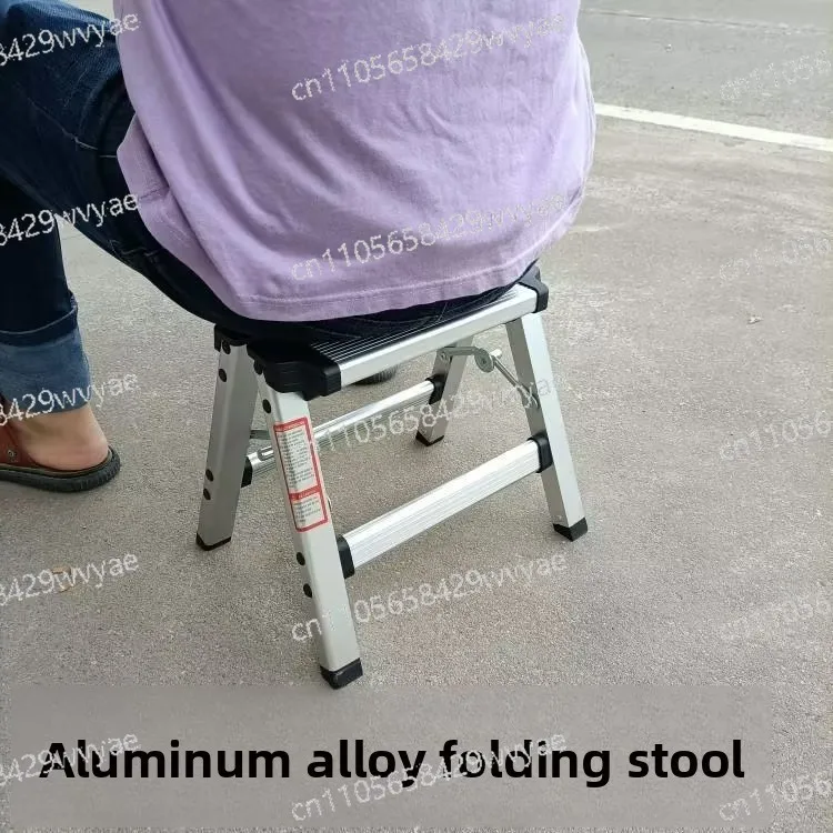 二段式折りたたみはしご-アルミプラットフォーム-最大積載量150kg-両面使用可能-厚い階段付き