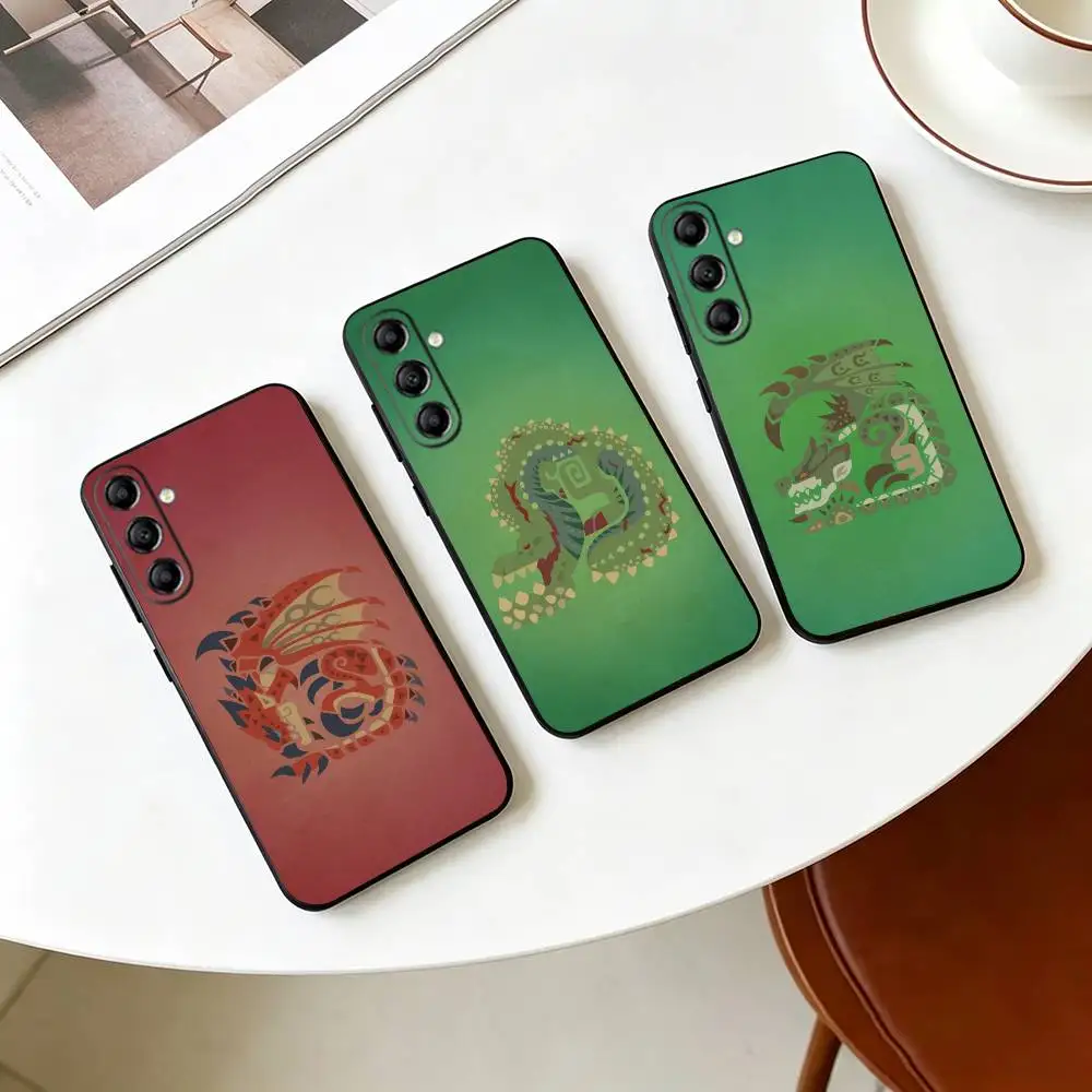 Game M-Monster-Hunter  Phone Case Black Silicone Soft For Samsung Galaxy A73,A72,A71,A70,A53,A52,A51