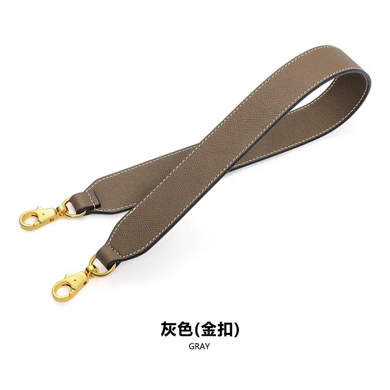 Nonadjustable Genuine Calfskin Leather Shoulder Strap For H Kelly Handbag Crossbody Belts Replacement For Designer Bag Strap