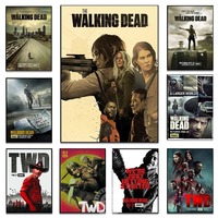 The Walking Dead Poster Classic TV Series Vintage Prints Horror Comic TWD Wall Art Picture Canvas Painting Room Home Decoration