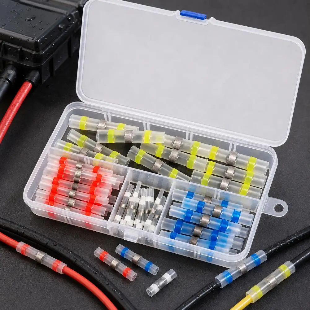 Heat Shrink Terminal Waterproof Solder Seal Wire Connectors Insulated Electrical Splice Terminals For Marine Auto Home Wiring