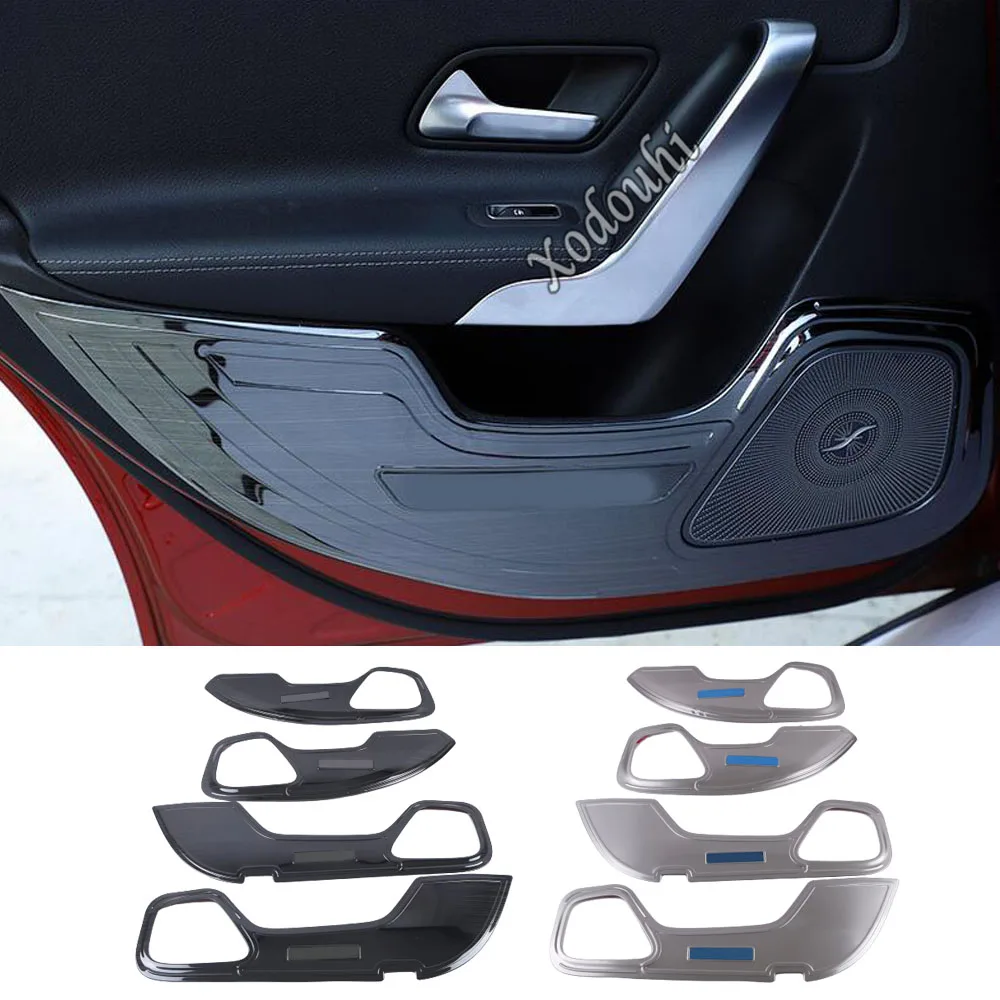 

Car Anti-Kick Board Sticker Frame For Mercedes Benz A Class W177 A180 A200 A250 2019 2020 2021 2022 2023 Interior Accessories