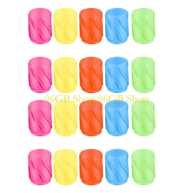 96GB Multicolor Glowing in Dark Tire Valves Caps for Night Visibility Safety Strong ABS Material Quick Install Universal