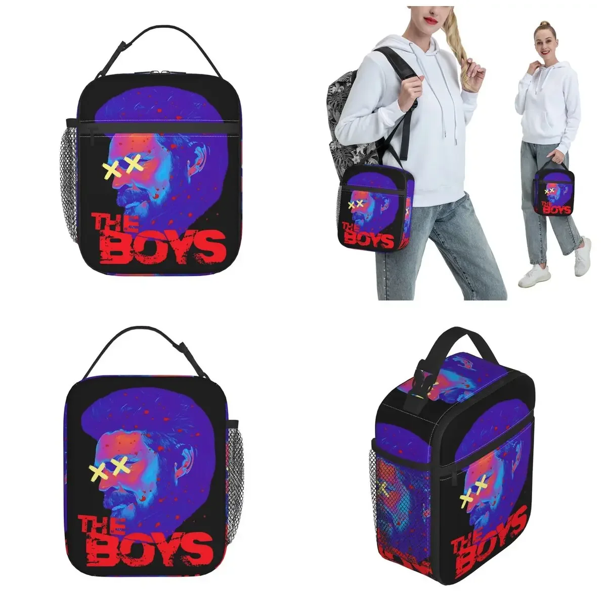 The Boys Tv Drama Accessories Insulated Lunch Bags For School Food Box Leakproof Cooler Thermal Lunch Box