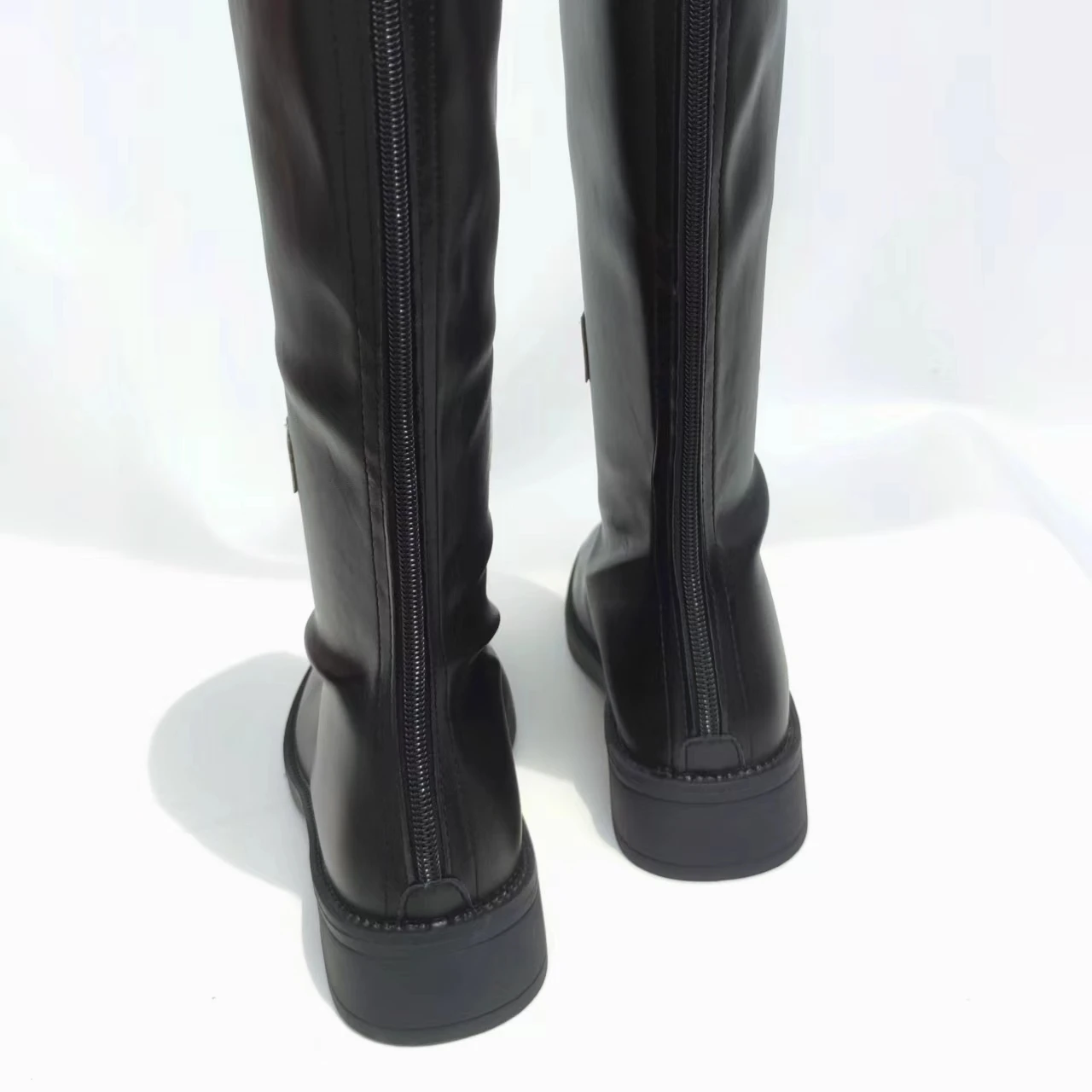 Fulujiacos Game Genshin Impact Lost Abyss Zhongli Cosplay Shoes Halloween Women Men New Long Boots