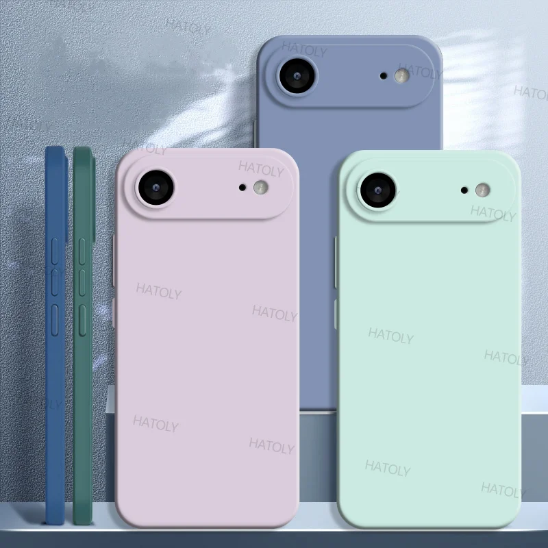 Für iPhone 17 Air Hülle für Apple iPhone 17 Air Cover stoßfest Luxus TPU flüssiges Silikon Schutzhülle Hüllen iPhone 17 Air